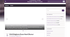 Desktop Screenshot of muhabbetduasi.net